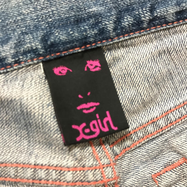 X-girl(エックスガール)のエックスガール デニムパンツ＆adidasジャージ レディースのパンツ(デニム/ジーンズ)の商品写真