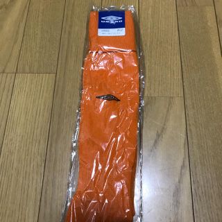 アンブロ(UMBRO)のサッカー ソックス UMBRO オレンジ×ブラック 25-27 新品(その他)