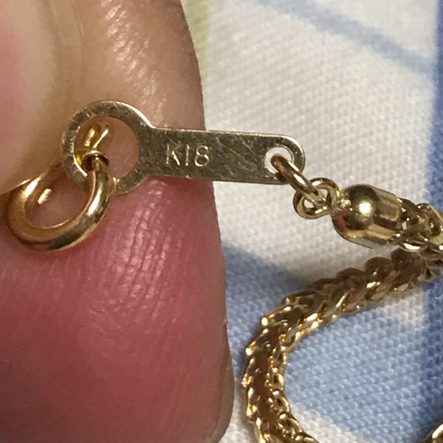 18k オメガネクレスイエローゴールド k18 刻印あり 18k オメガネクレスイエローゴールド k18 刻印あり