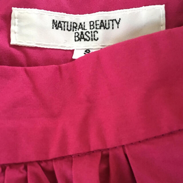 NATURAL BEAUTY BASIC(ナチュラルビューティーベーシック)の★ナチュラルビューティーベーシック スカート美品★ピンク レディースのスカート(ひざ丈スカート)の商品写真