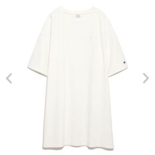 フレイアイディー(FRAY I.D)の新品タグ付き♡フレイアイディー×チャンピオンコラボTシャツワンピース♡(ひざ丈ワンピース)