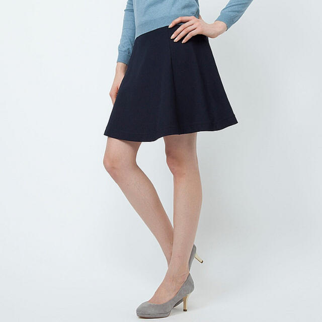 UNIQLO(ユニクロ)のUNIQLO♡Aライン♡スウェット♡ネイビースカート レディースのスカート(ミニスカート)の商品写真