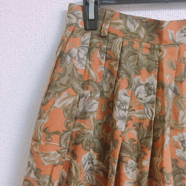 flower(フラワー)のused 美品 花柄 プリーツスカート vintage レディースのスカート(ロングスカート)の商品写真