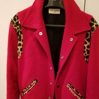 サンローラン(Saint Laurent)のサンローラン saint laurent paris テディ ジャケット 赤(スタジャン)