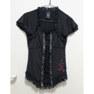 オッズオン(OZZON)のOZZ ONESTE　薔薇のトップス(Tシャツ(半袖/袖なし))