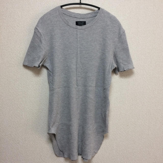 ZARA(ザラ)のZARA MAN コットン ワッフルTシャツ カットソー メンズのトップス(Tシャツ/カットソー(半袖/袖なし))の商品写真