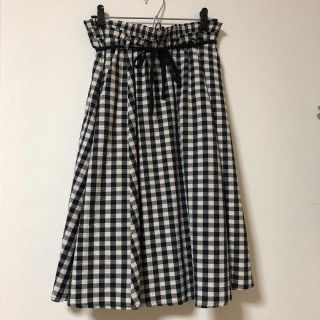 ザラ(ZARA)のZARA ギンガムチェックスカート(ひざ丈スカート)