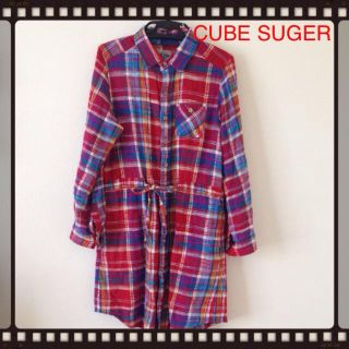 キューブシュガー(CUBE SUGAR)のCUBE SUGERワンピースシャツ(ひざ丈ワンピース)