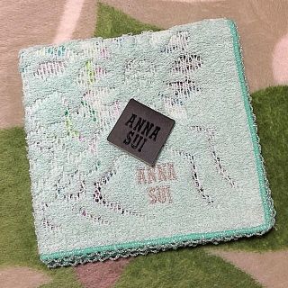 アナスイ(ANNA SUI)のANNA SUI アナスイ タオルハンカチ グリーン(ハンカチ)