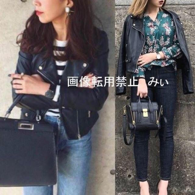 ZARA(ザラ)のZARAモデル愛用！Sサイズ　ライダースジャケット レディースのジャケット/アウター(ライダースジャケット)の商品写真