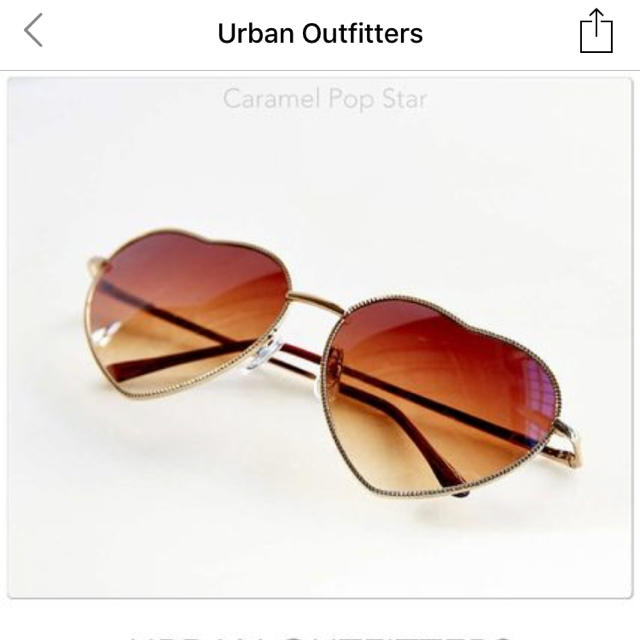 Urban Outfitters(アーバンアウトフィッターズ)のURBAN OUTFITTERS＊ハートサングラス レディースのファッション小物(サングラス/メガネ)の商品写真