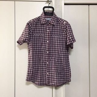 ミスターオリーブ(Mr.OLIVE)の美品 MR.OLIVE 半袖チェックシャツ ミスターオリーブ(シャツ)