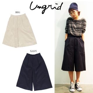 アングリッド(Ungrid)の【新品】UNGRID ミドル丈チノワイドPT パンツ (クロップドパンツ)