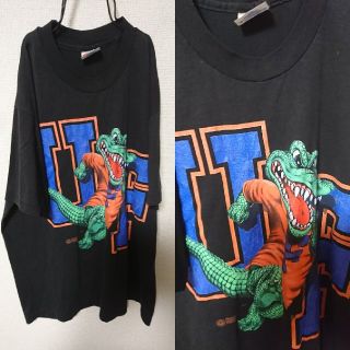 サンタモニカ(Santa Monica)のUSA製９０Ｓ古着 ワニイラストTシャツ(Tシャツ/カットソー(半袖/袖なし))