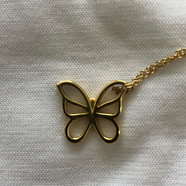 美品 ティファニー 18k バタフライ ネックレス 激安売り Tiffany バタフライ ネックレス YG 18k ティファニー ネックレス
