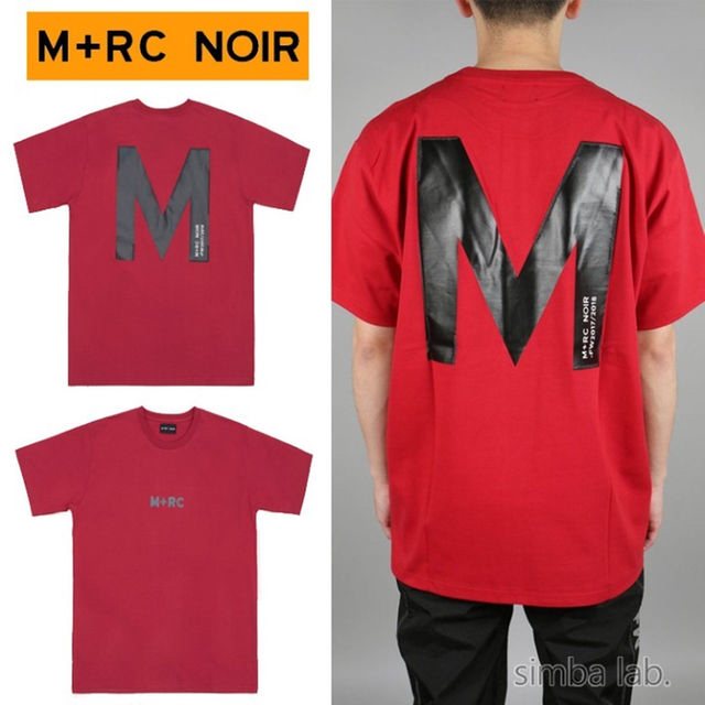 M+RC NOIR BIG M T /マルシェノア ロゴ Tシャツ S レッド