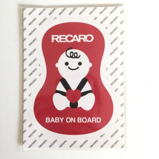 レカロ(RECARO)の赤ちゃんが乗ってます 車 ステッカー(その他)