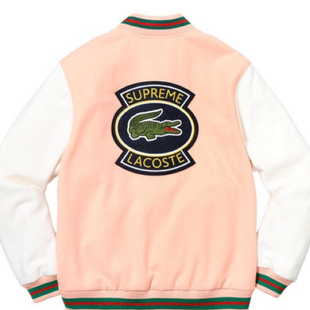 Supreme(シュプリーム)の★L★supreme × LACOSTE wool varsity jacket メンズのジャケット/アウター(スタジャン)の商品写真