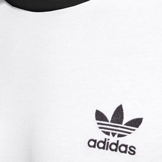 adidas(アディダス)のL【新品/即日発送OK】adidas オリジナルス Tシャツ 3ストライプ 白 メンズのトップス(Tシャツ/カットソー(半袖/袖なし))の商品写真