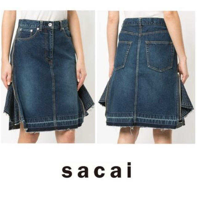 sacai デニムスカート