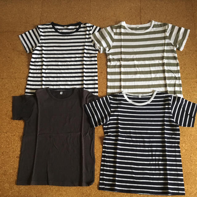 MUJI (無印良品)(ムジルシリョウヒン)の無印良品 半袖Tシャツ4点セット♪130〜140 キッズ/ベビー/マタニティのキッズ服男の子用(90cm~)(Tシャツ/カットソー)の商品写真