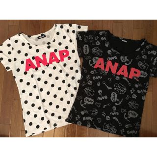 アナップ(ANAP)のANAP Tシャツ ロゴ 2枚セット❗️(Tシャツ(半袖/袖なし))