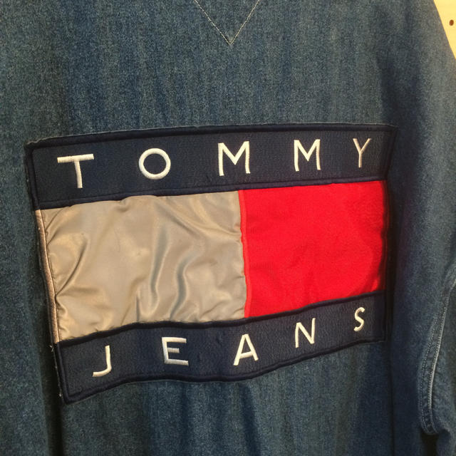 TOMMY HILFIGER(トミーヒルフィガー)の90s  TOMMY JEANS ビッグフラッグ デニムシャツ XL メンズのトップス(シャツ)の商品写真