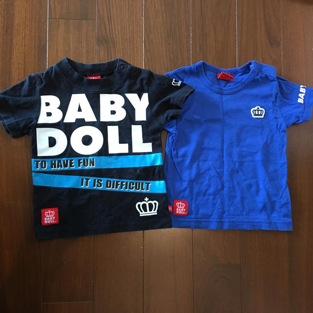 BABYDOLL(ベビードール)のベビードール 半袖Tシャツ2枚セット（80サイズ） キッズ/ベビー/マタニティのベビー服(~85cm)(Ｔシャツ)の商品写真