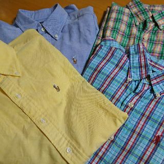 ラルフローレン(Ralph Lauren)のおにぎりジダン様専用【160】ラルフローレン 黄色 半袖シャツ 男の子(Tシャツ/カットソー)