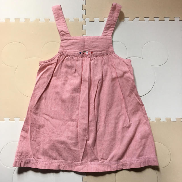 familiar(ファミリア)の美品 ☆ ファミリア ジャンパースカート 90 キッズ/ベビー/マタニティのキッズ服女の子用(90cm~)(スカート)の商品写真