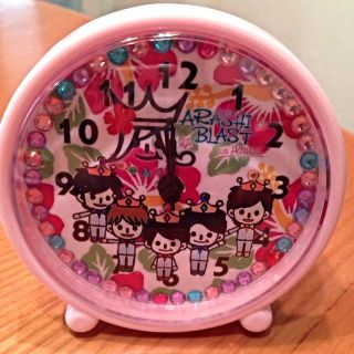 嵐 ハンドメイド 目覚まし時計  ピンク(アイドルグッズ)