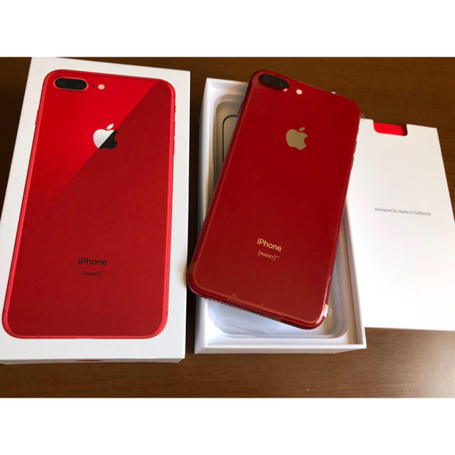 iPhone(アイフォーン)のゆい様専用 iPhone8 PLUS RED 2台セット スマホ/家電/カメラのスマートフォン/携帯電話(スマートフォン本体)の商品写真