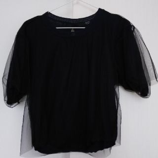 ユナイテッドアローズ(UNITED ARROWS)の美品 ユナイテッドアローズ トップス チュール ネイビー 紺 カットソー 半袖(カットソー(長袖/七分))