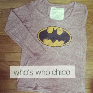 フーズフーチコ(who's who Chico)のバットマン tee-*(Tシャツ(長袖/七分))