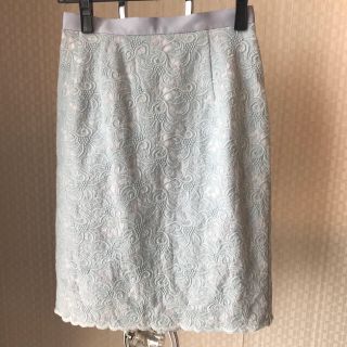 ジャスグリッティー(JUSGLITTY)の刺繍レーススカート(ひざ丈スカート)