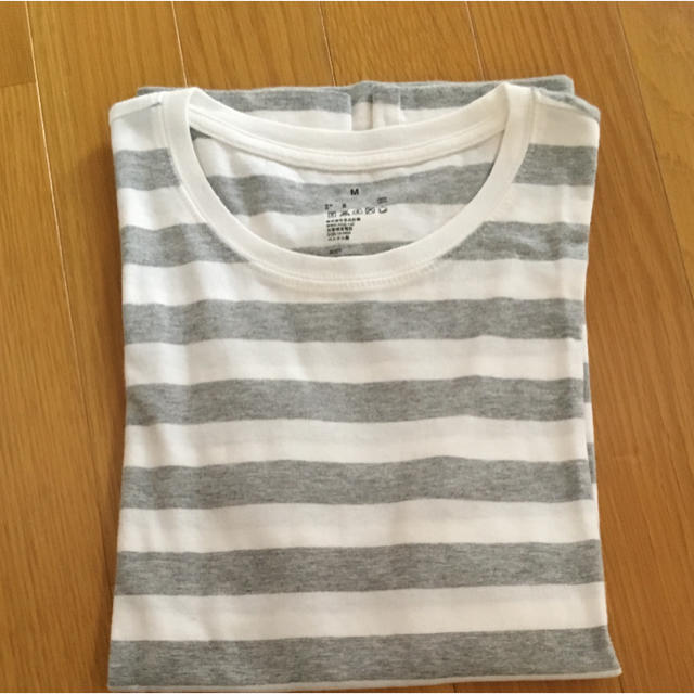 MUJI (無印良品)(ムジルシリョウヒン)のみーさま専用♡無印良品  ボーダーTシャツ レディースのトップス(Tシャツ(長袖/七分))の商品写真