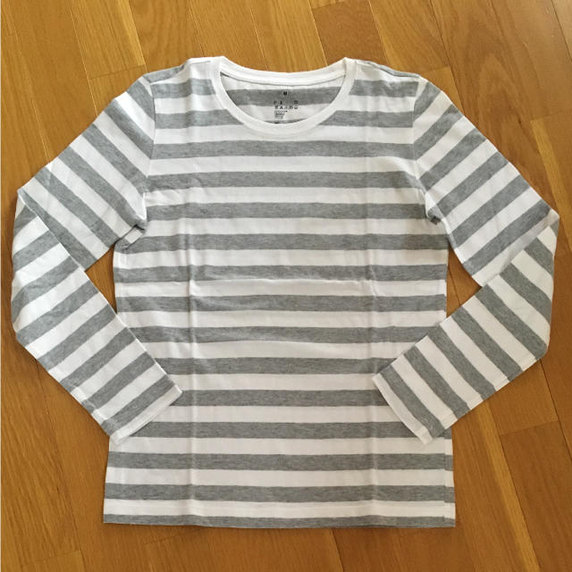 MUJI (無印良品)(ムジルシリョウヒン)のみーさま専用♡無印良品  ボーダーTシャツ レディースのトップス(Tシャツ(長袖/七分))の商品写真