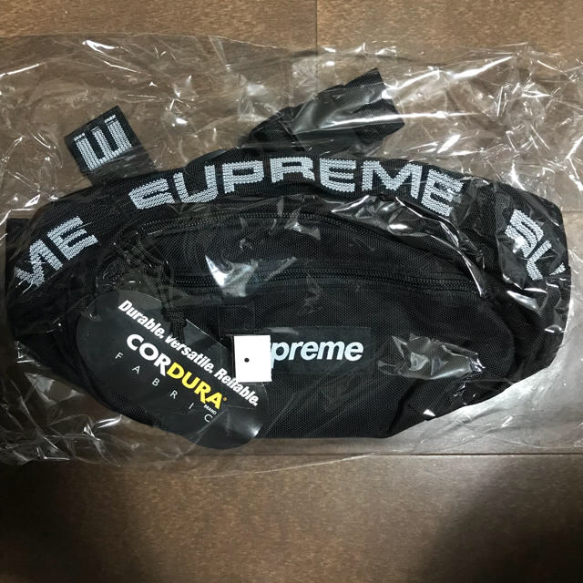 込 18ss Waist Bag ウエストバッグ 国内正規 納品書有 ブラックSUPREMEサイズ