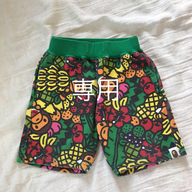 A BATHING APE(アベイシングエイプ)のタイムセール bape kids ハーフパンツ キッズ/ベビー/マタニティのキッズ服男の子用(90cm~)(パンツ/スパッツ)の商品写真