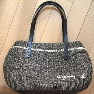 アニエスベー(agnes b.)の値下げ 美品 アニエスベー カゴバッグ(かごバッグ/ストローバッグ)