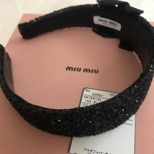 miumiu(ミュウミュウ)のMIUMIU カチューシャ レディースのヘアアクセサリー(カチューシャ)の商品写真