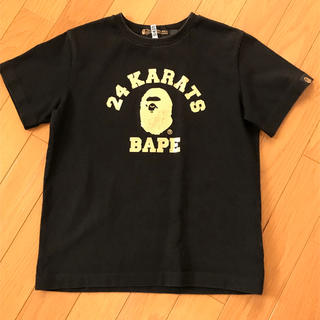アベイシングエイプ(A BATHING APE)のエイプ キッズ  24karats コラボ Tシャツ 130(Tシャツ/カットソー)