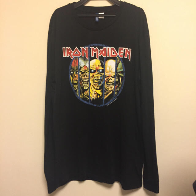 H&M - H&M × IRON MAIDEN アイアンメイデン 長袖 Tシャツ M 中古の通販 by taku_fril's shop｜エイ