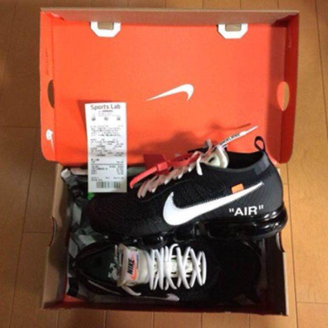 OFF-WHITE(オフホワイト)の国内正規 off-white nike ヴェイパーマックス 27CM メンズの靴/シューズ(スニーカー)の商品写真