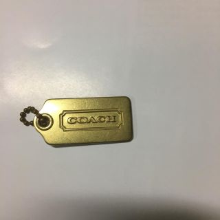 コーチ(COACH)のcoachタグ ゴールド(キーホルダー)