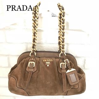 プラダ(PRADA)のPRADA スウェードチェーンBAG(ショルダーバッグ)