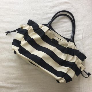 ケイトスペードニューヨーク(kate spade new york)のkate spade マザーバッグ ボーダー柄(マザーズバッグ)