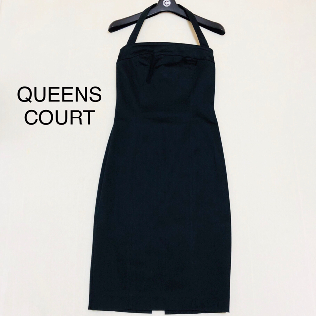 QUEENS COURT(クイーンズコート)のGW限定¥2000オフ【極美品】クイーンズコート  ホルターワンピース サイズ1 レディースのワンピース(ひざ丈ワンピース)の商品写真