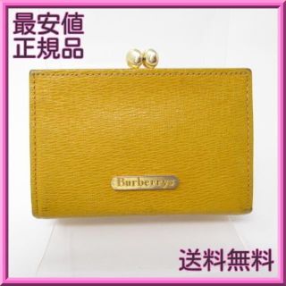 バーバリー(BURBERRY)の★お得！値下げ★美品★バーバリー レザー がま口 コインケース 小銭入れ(コインケース)