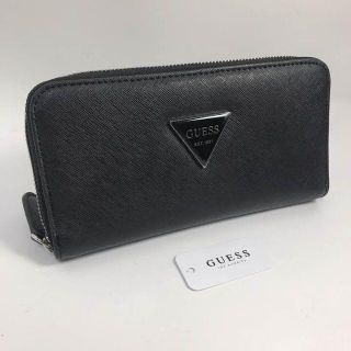 ゲス(GUESS)の新品！GUESS 　ゲス　ロゴ　長財布　Black/GW15(財布)